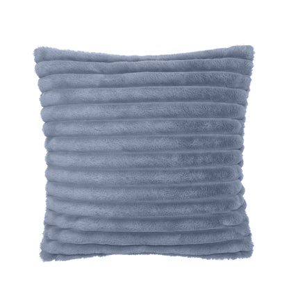 Catherine Lansfield Cosy Ribbed Filled Cushion - Blue