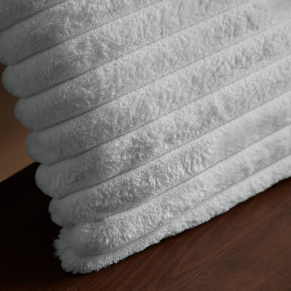 Catherine Lansfield Cosy Ribbed Filled Cushion - Grey