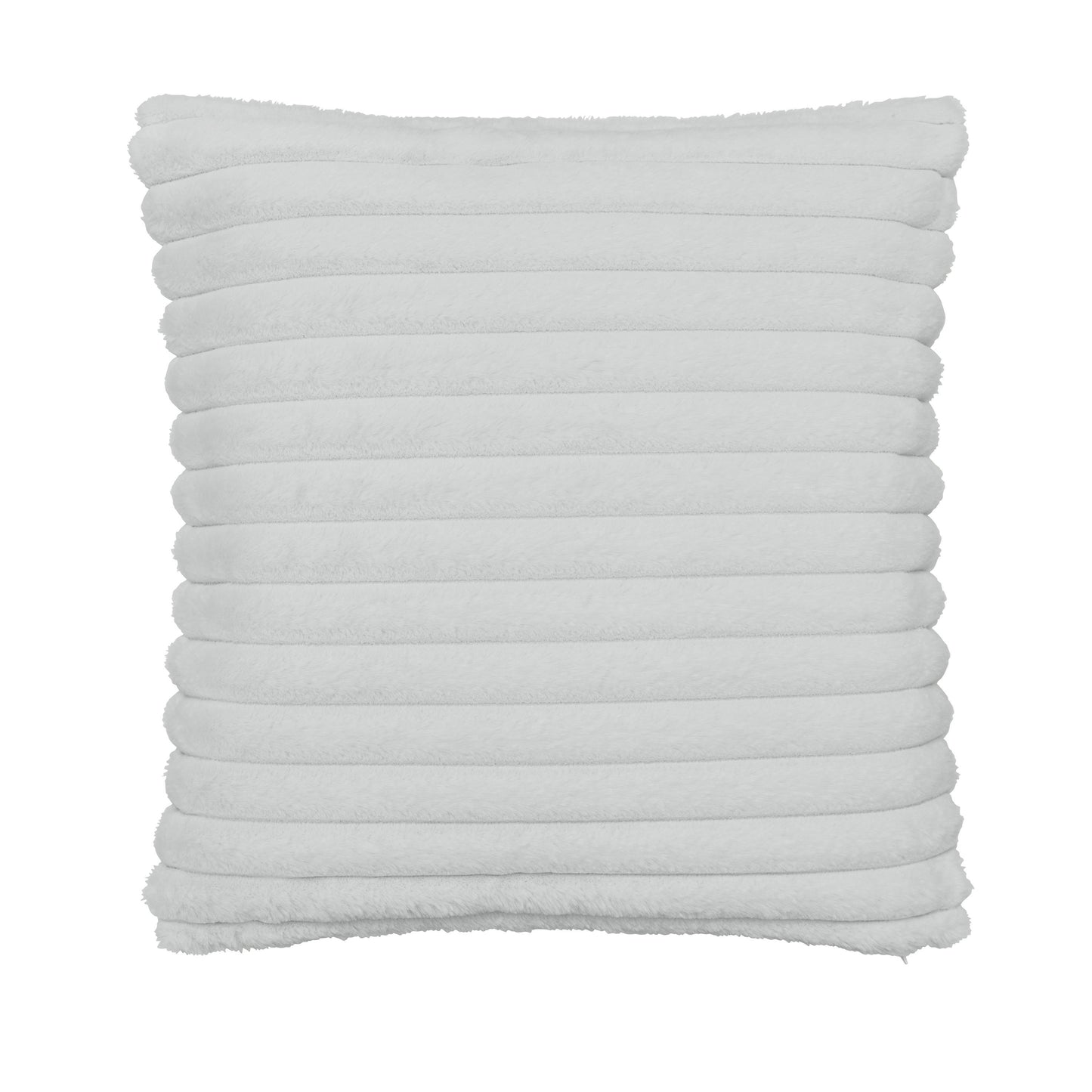 Catherine Lansfield Cosy Ribbed Filled Cushion - Grey