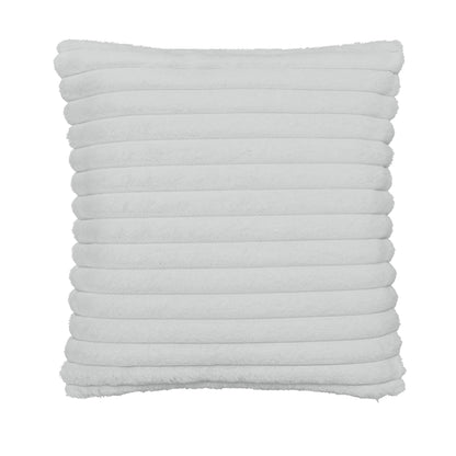 Catherine Lansfield Cosy Ribbed Filled Cushion - Grey