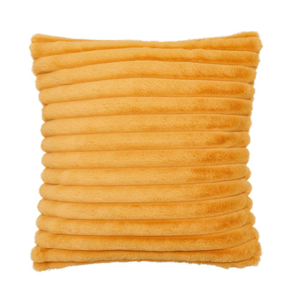 Catherine Lansfield Cosy Ribbed Filled Cushion - Mustard