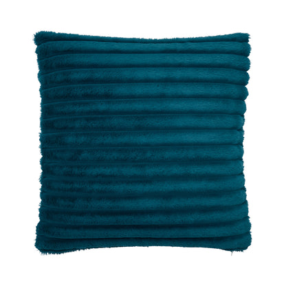 Catherine Lansfield Cosy Ribbed Filled Cushion - Teal