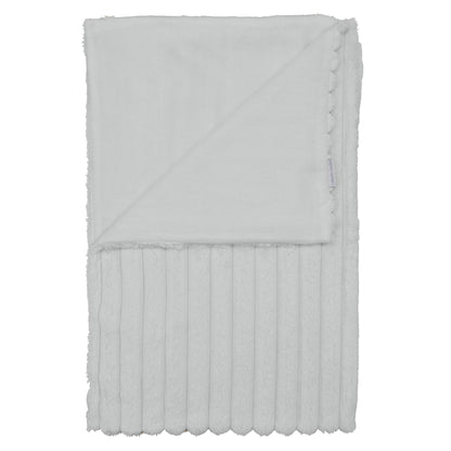 Catherine Lansfield Cosy Ribbed Throw - Grey
