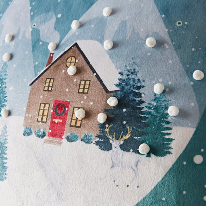 Catherine Lansfield Snow Place Like Home Filled Cushion