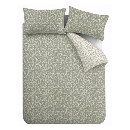 Bianca Shadow Leaves Duvet Cover Set - Green