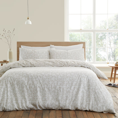 Bianca Shadow Leaves Duvet Cover Set - Natural