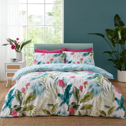 Catherine Lansfield Aruba Tropical Floral Duvet Cover Set
