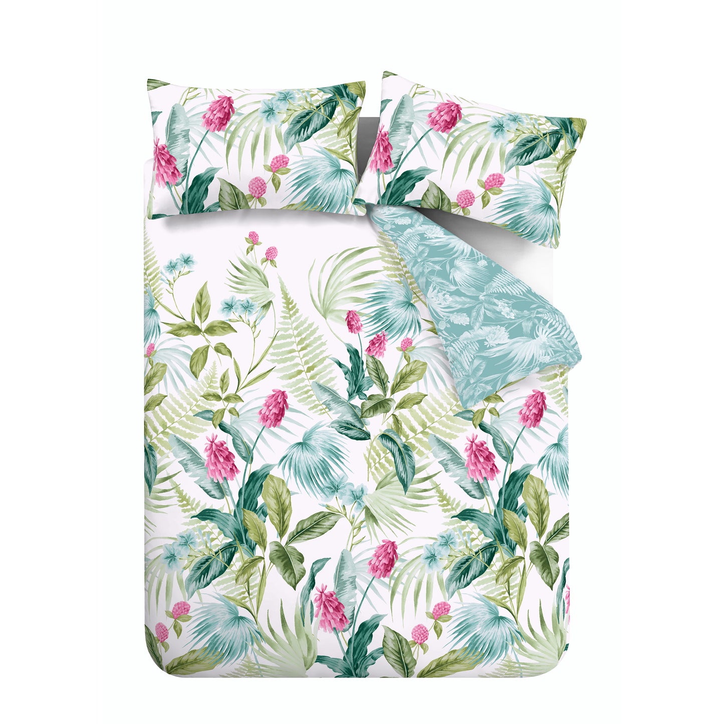 Catherine Lansfield Aruba Tropical Floral Duvet Cover Set