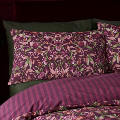 Catherine Lansfield Richmond Duvet Cover Set - Plum
