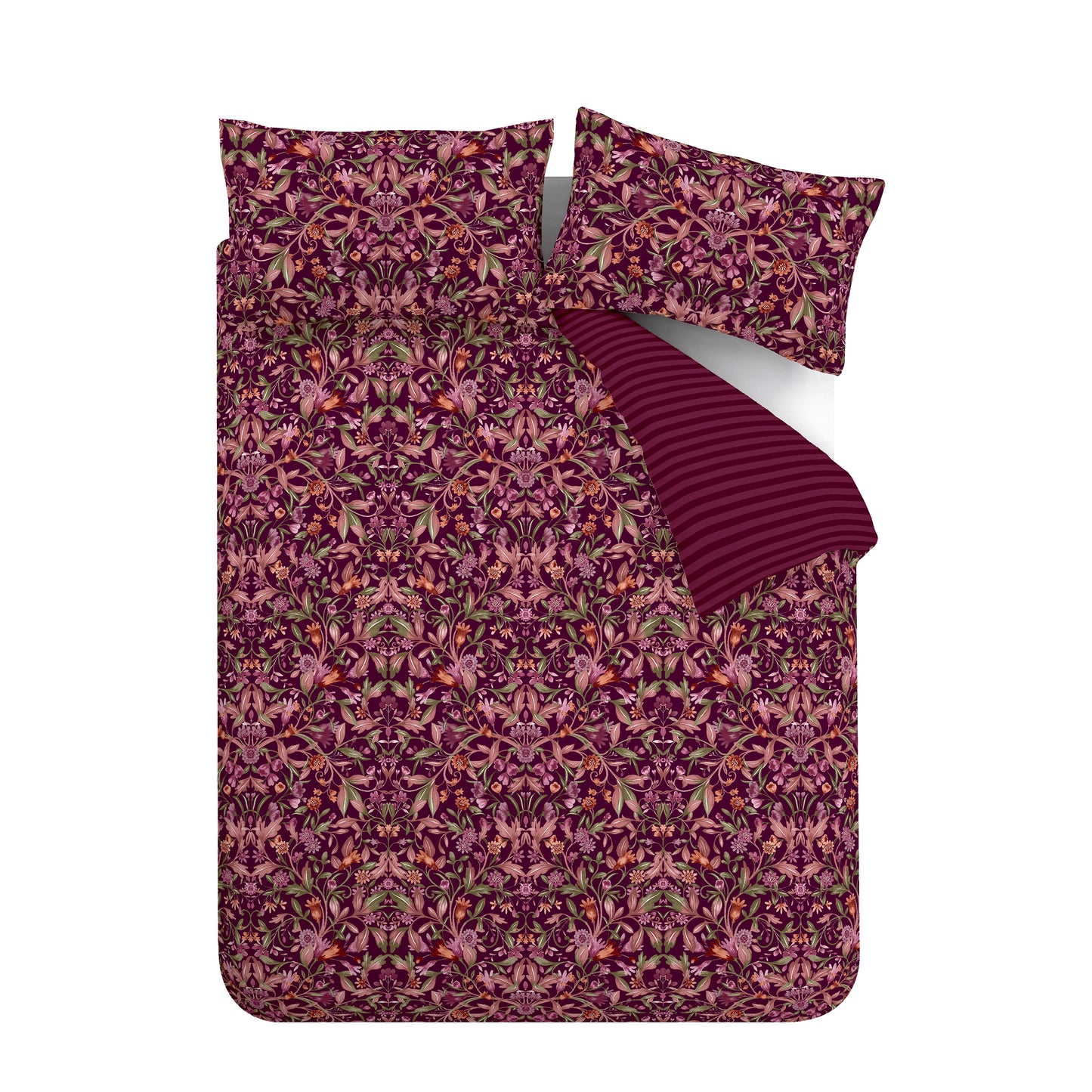 Catherine Lansfield Richmond Duvet Cover Set - Plum