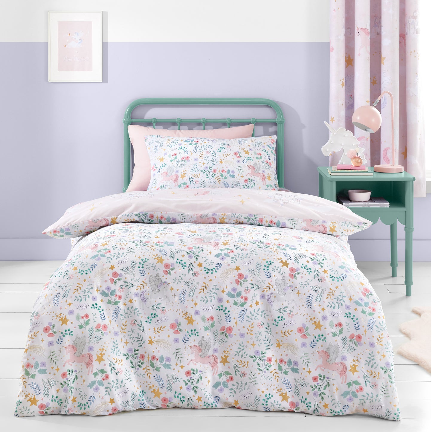Catherine Lansfield Fairytale Unicorn Duvet Cover Set