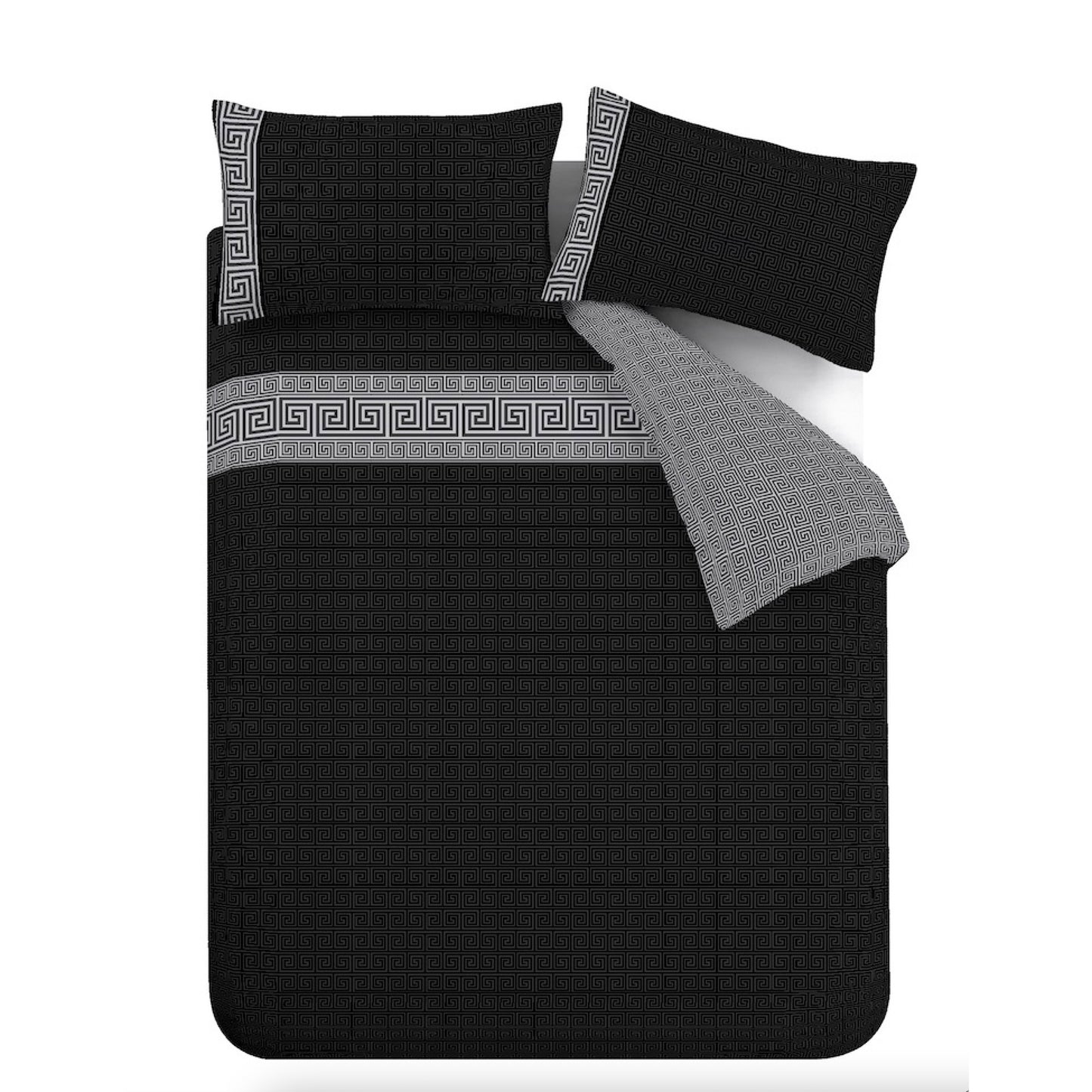 Catherine Lansfield Artemis Greek Key Duvet Cover Set