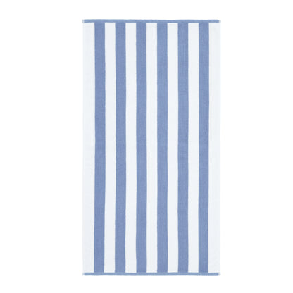 Bianca Reversible Stripe Jacquard Bath Towels - Blue