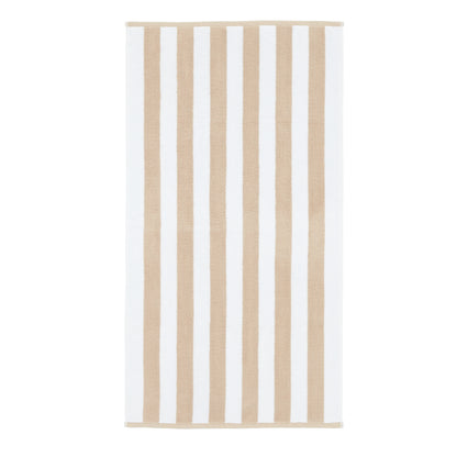 Bianca Reversible Stripe Jacquard Bath Towels - Natural