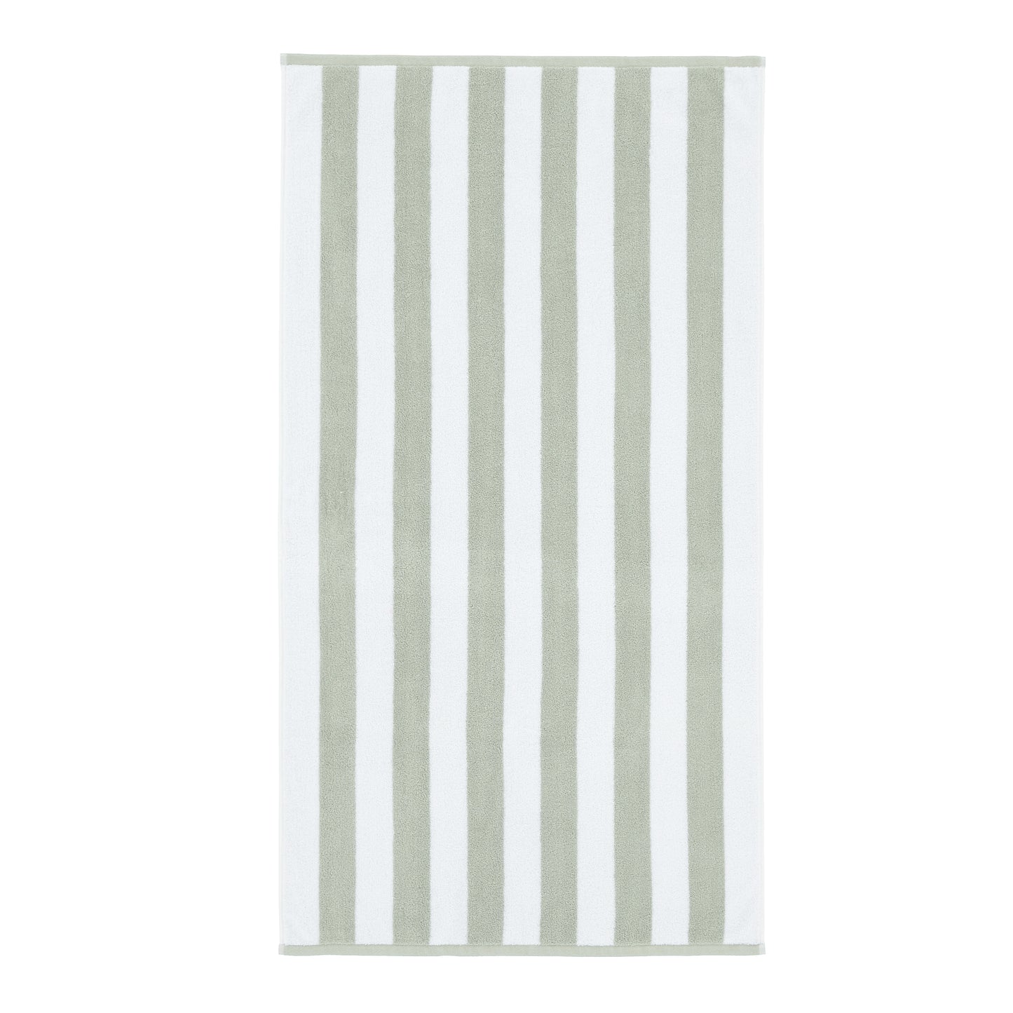 Bianca Reversible Stripe Jacquard Bath Towels - Sage