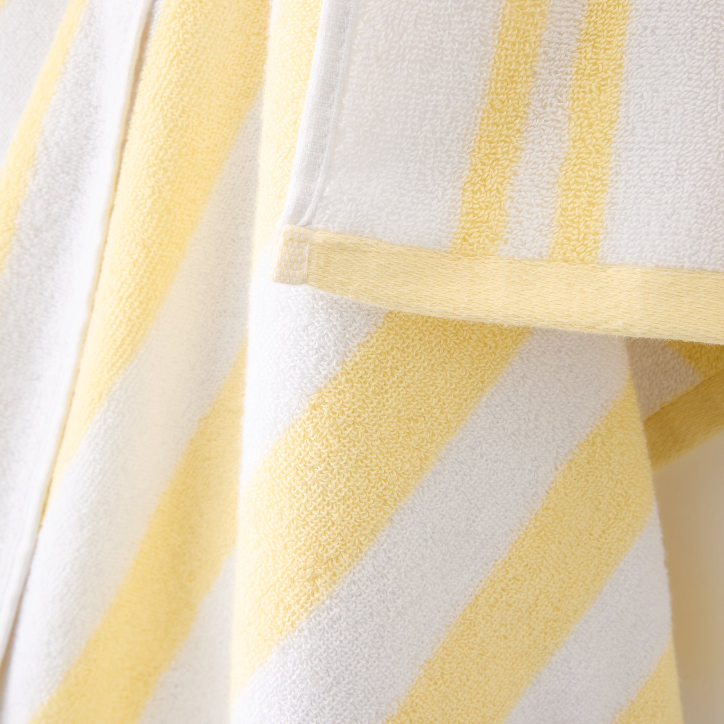 Bianca Reversible Stripe Jacquard Bath Towels - Yellow