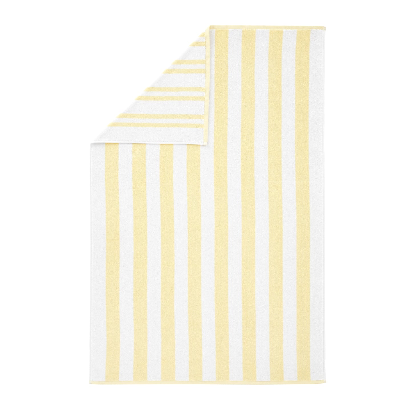 Bianca Reversible Stripe Jacquard Bath Towels - Yellow