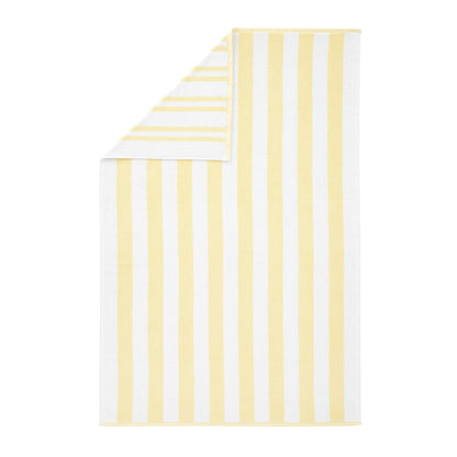 Bianca Reversible Stripe Jacquard Bath Towels - Yellow