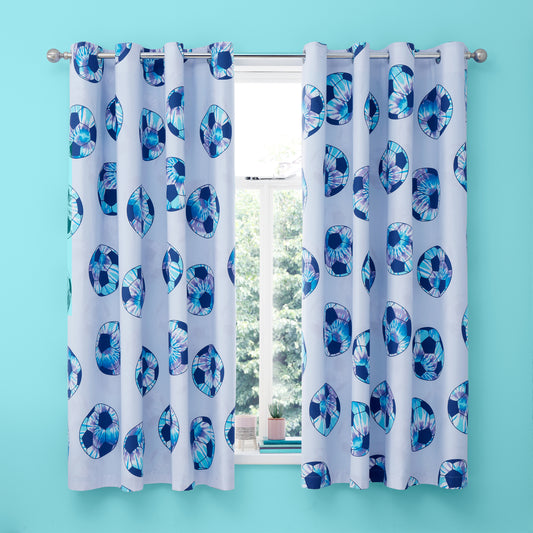 Catherine Lansfield Tie Dye Football Eyelet Curtains