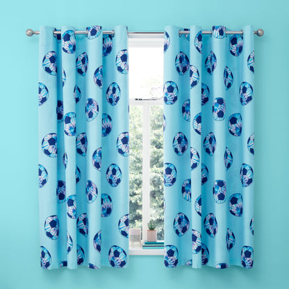 Catherine Lansfield Tie Dye Football Eyelet Curtains