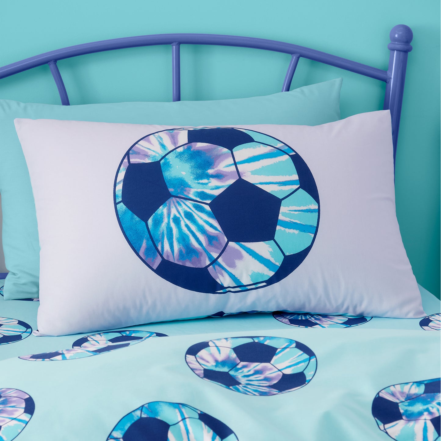 Catherine Lansfield Tie Dye Football Duvet Cover Set