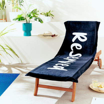 Catherine Lansfield Reserved Lounger Beach Towel