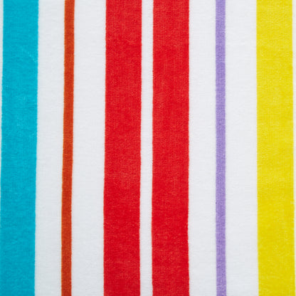 Catherine Lansfield Rainbow Stripe Lounger Beach Towel