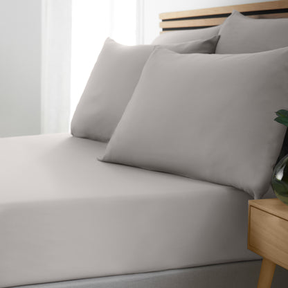 Catherine Lansfield So Soft Non-Iron Fitted Sheet - Grey
