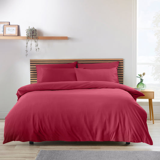 Catherine Lansfield So Soft Non-Iron Duvet Cover Set - Hot Pink