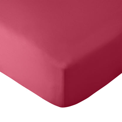 Catherine Lansfield So Soft Non-Iron Fitted Sheet - Hot Pink