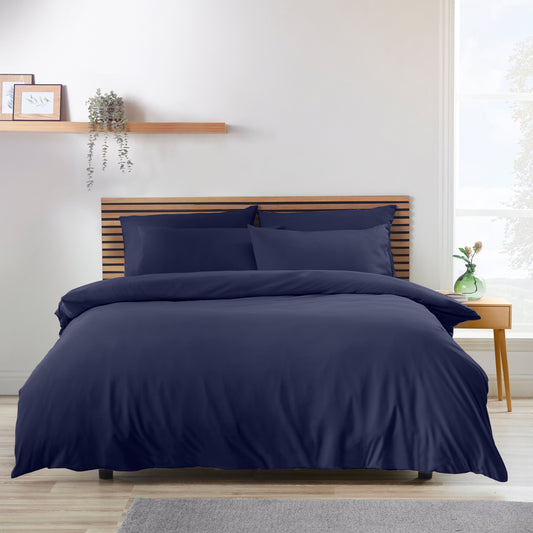 Catherine Lansfield So Soft Non-Iron Duvet Cover Set - Navy
