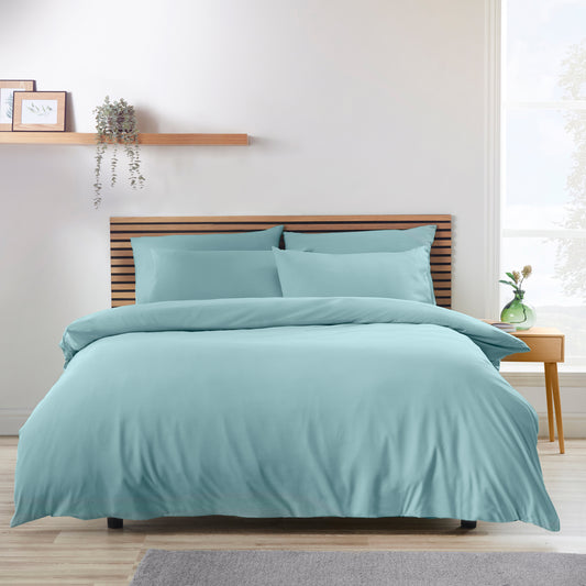 Catherine Lansfield So Soft Non-Iron Duvet Cover Set - Duck Egg
