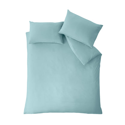 Catherine Lansfield So Soft Non-Iron Duvet Cover Set - Duck Egg
