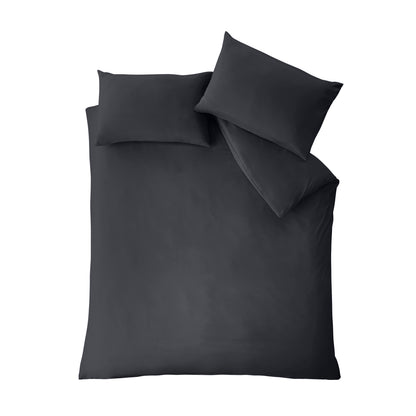 Catherine Lansfield So Soft Non-Iron Duvet Cover Set - Black