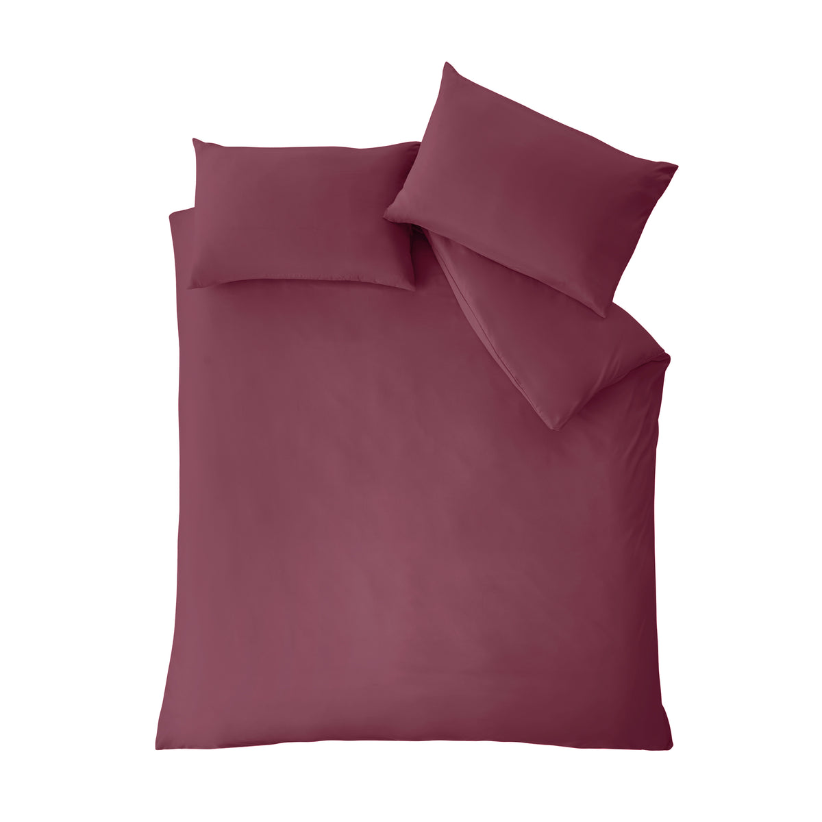 Catherine Lansfield So Soft Non-Iron Duvet Cover Set - Burgundy