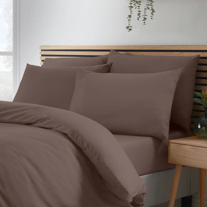Catherine Lansfield So Soft Non-Iron Duvet Cover Set - Chocolate