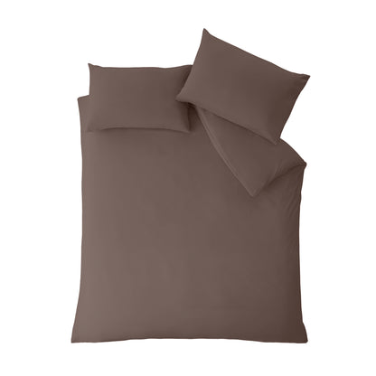 Catherine Lansfield So Soft Non-Iron Duvet Cover Set - Chocolate