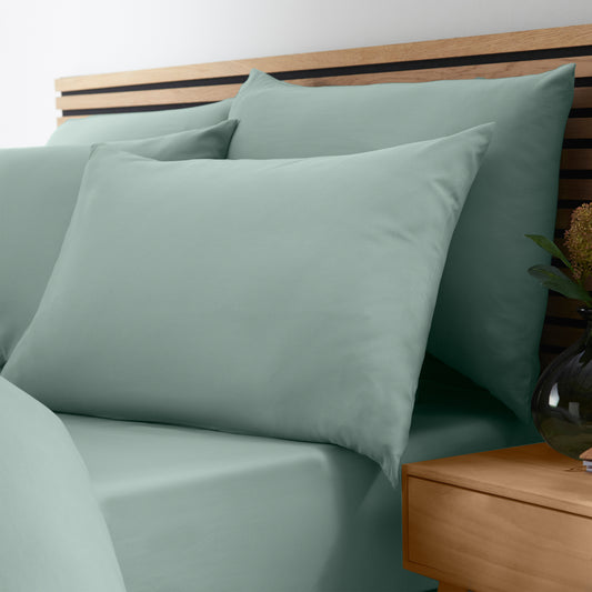 Catherine Lansfield So Soft Non-Iron Fitted Sheet - Green