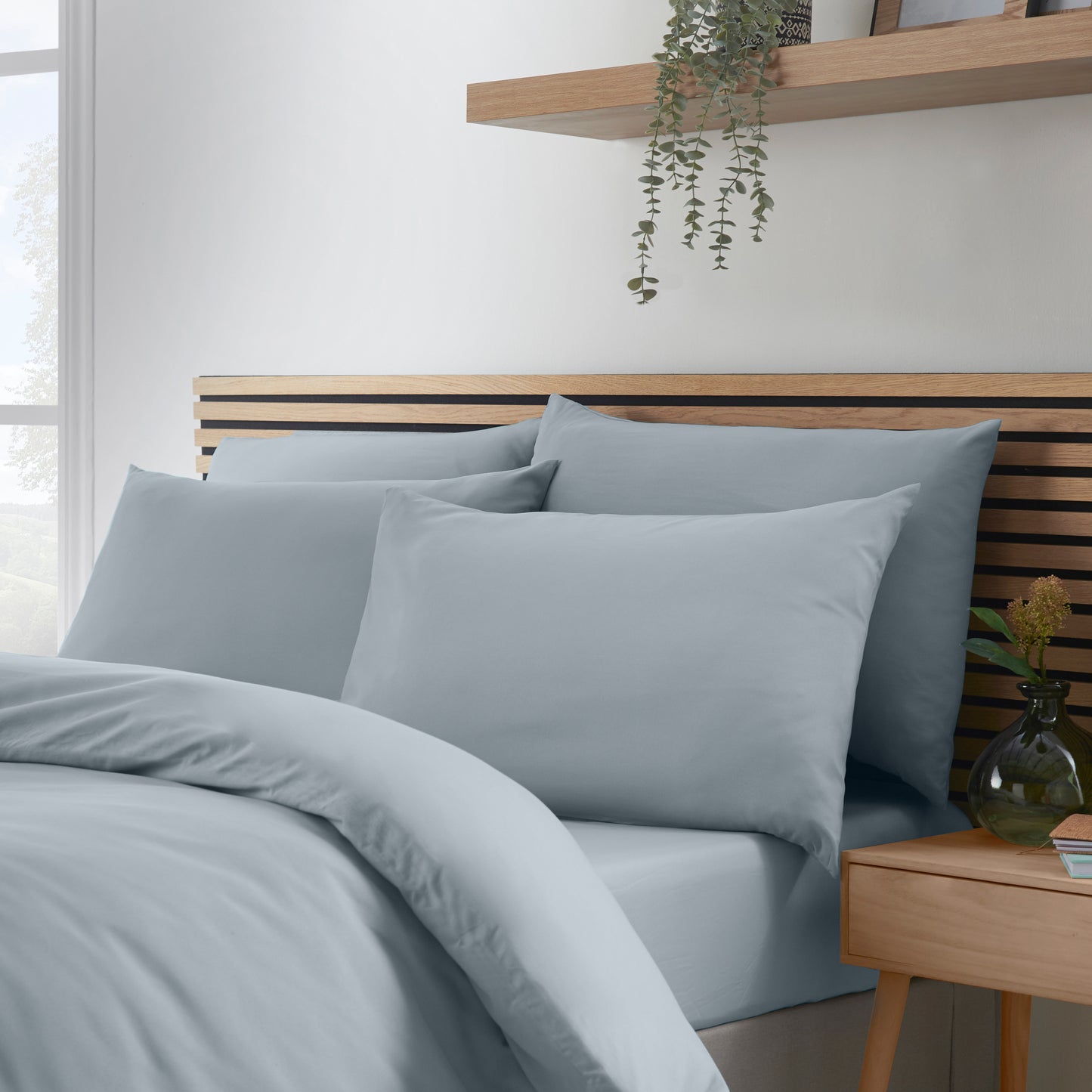 Catherine Lansfield So Soft Non-Iron Fitted Sheet - Slate