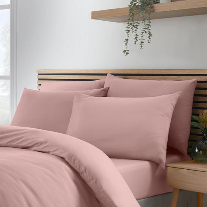 Catherine Lansfield So Soft Non-Iron Fitted Sheet - Blush