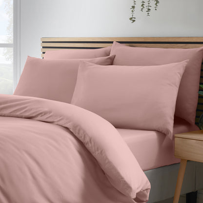 Catherine Lansfield So Soft Non-Iron Duvet Cover Set - Blush