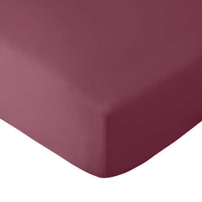 Catherine Lansfield So Soft Non-Iron Fitted Sheet - Burgundy