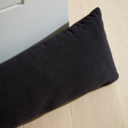 Catherine Lansfield Wilson Velvet Draught Excluder - Black