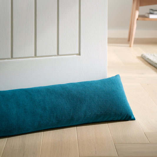 Catherine Lansfield Wilson Velvet Draught Excluder - Green