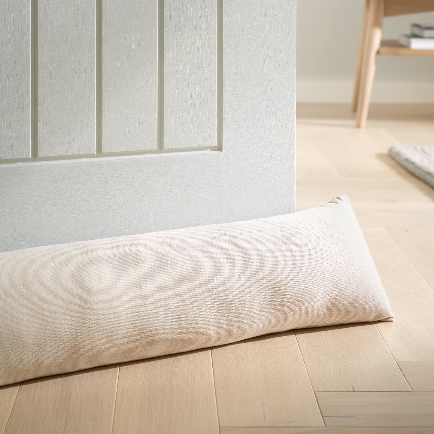 Catherine Lansfield Wilson Velvet Draught Excluder - Natural