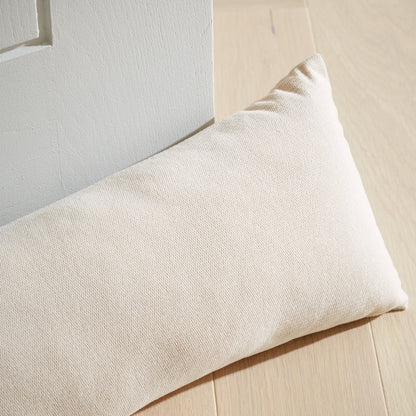 Catherine Lansfield Wilson Velvet Draught Excluder - Natural