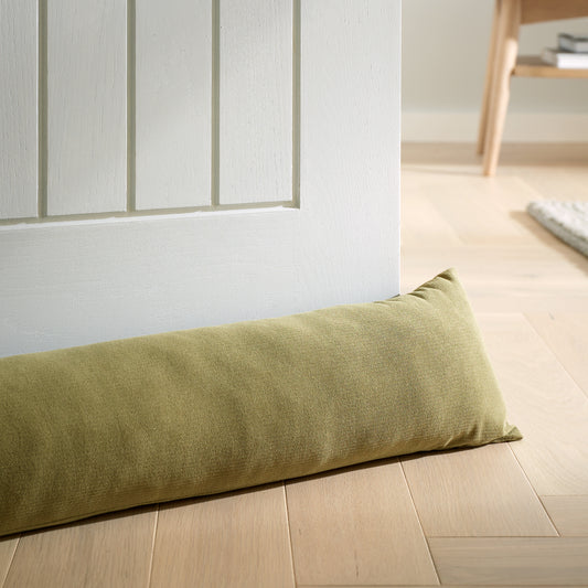 Catherine Lansfield Wilson Velvet Draught Excluder - Olive