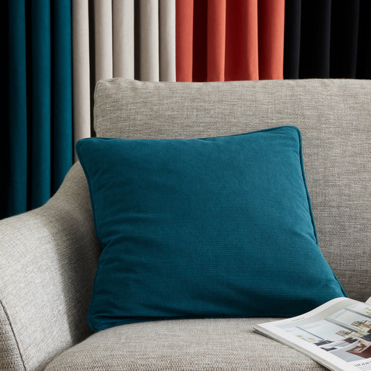 Catherine Lansfield Wilson Velvet Filled Cushion - Green