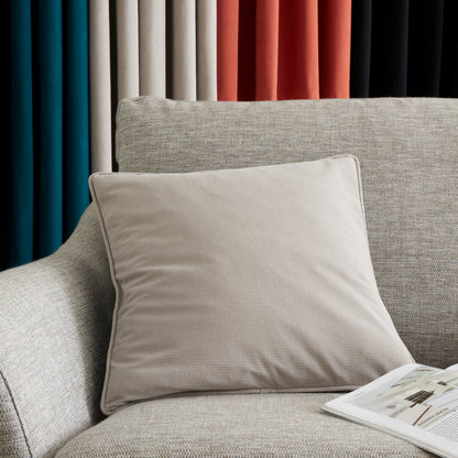 Catherine Lansfield Wilson Velvet Filled Cushion - Grey
