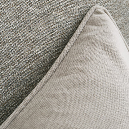 Catherine Lansfield Wilson Velvet Filled Cushion - Grey